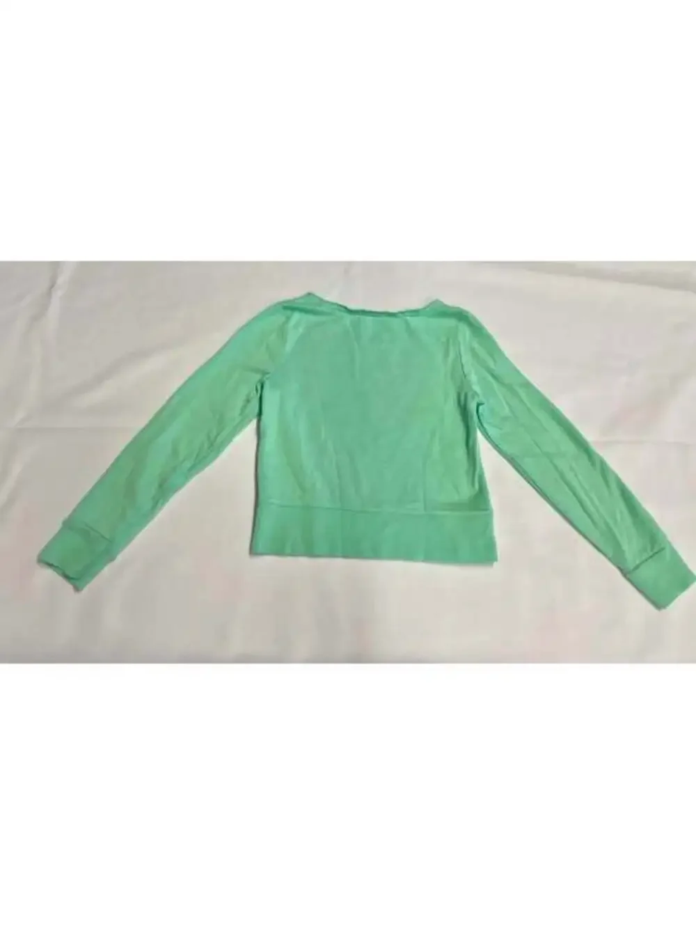 Justice Girls Size 8 Mint Green Love Graphic Pullover Sweatshirt